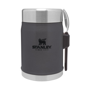 STANLEY Termoska jídelní 400ml se lžící/vidličkou Charcoal černá